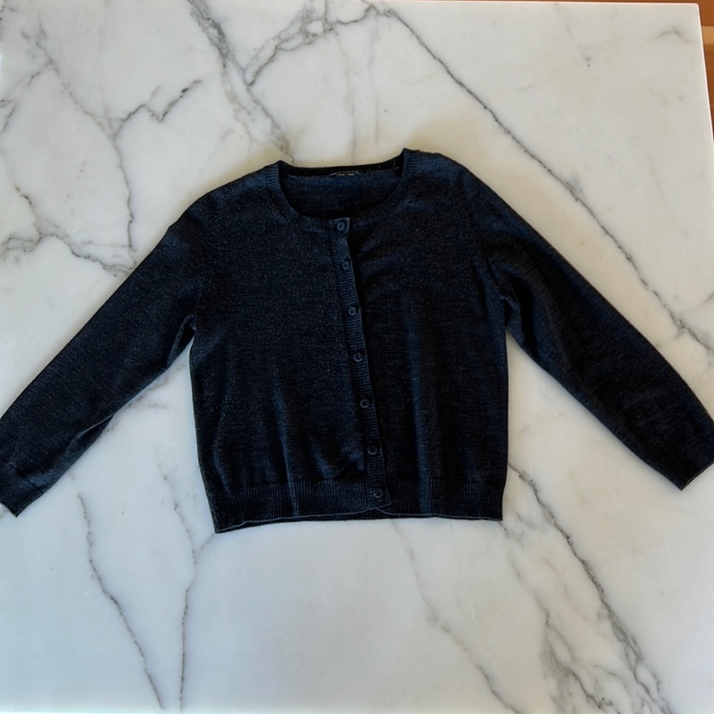Cropped Theory wool sweater